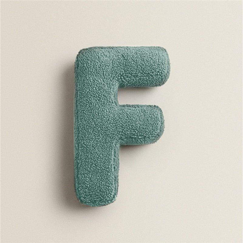 PlushLetter Soft Customizable Letter Pillow for Kids' Room and Bedroom Decor