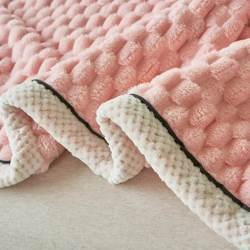 Autumn Flannel Blanket Soft Turtle Velvet Cozy Throw for Fall and Winter