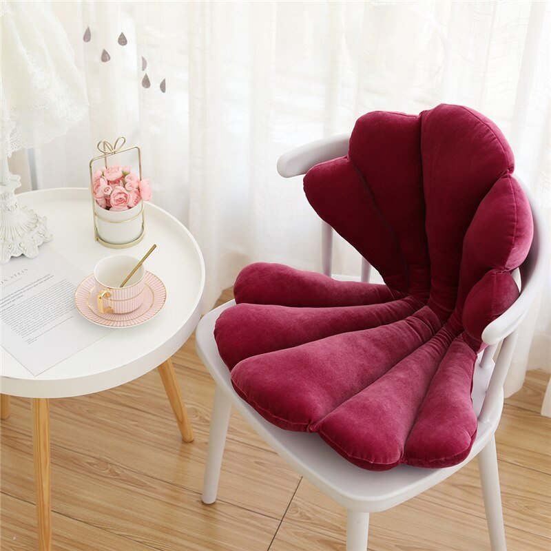 Velvet Shell Chair Cushion – Luxurious Stylish Cushion for Living Room & Bedroom