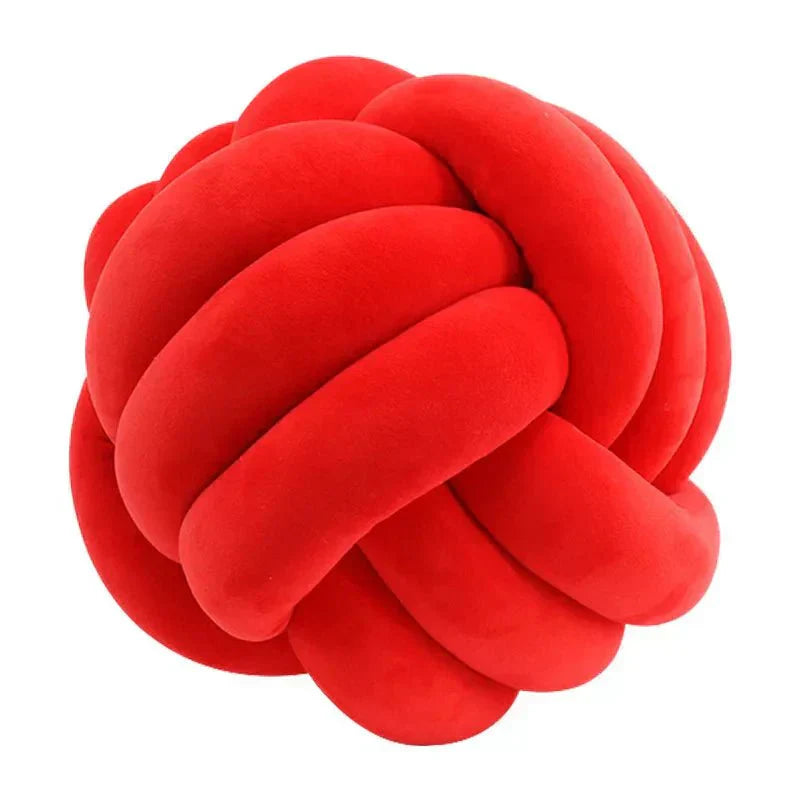 Decorative Knotted Suede-Look Soft Knot Cushion Pillow