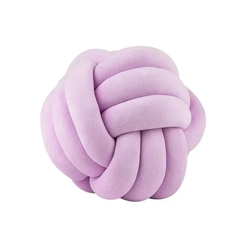 Decorative Knotted Suede-Look Soft Knot Cushion Pillow
