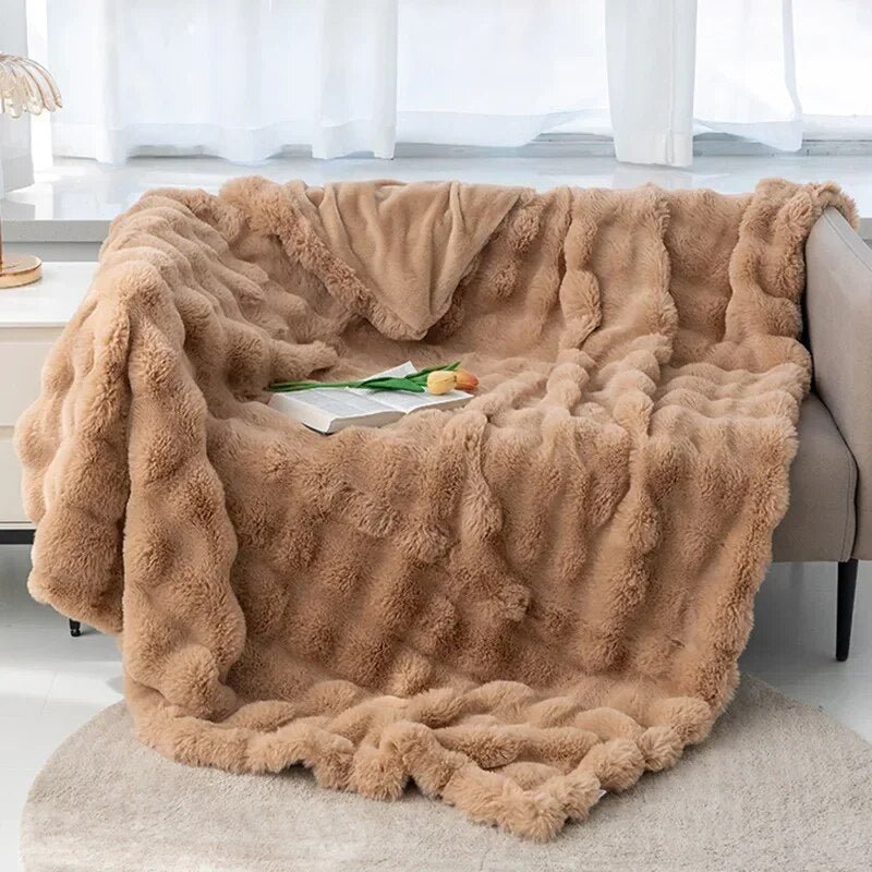 Super Soft Plush Fleece Winter Blanket – Cozy, Anti-Pilling, Machine Washable
