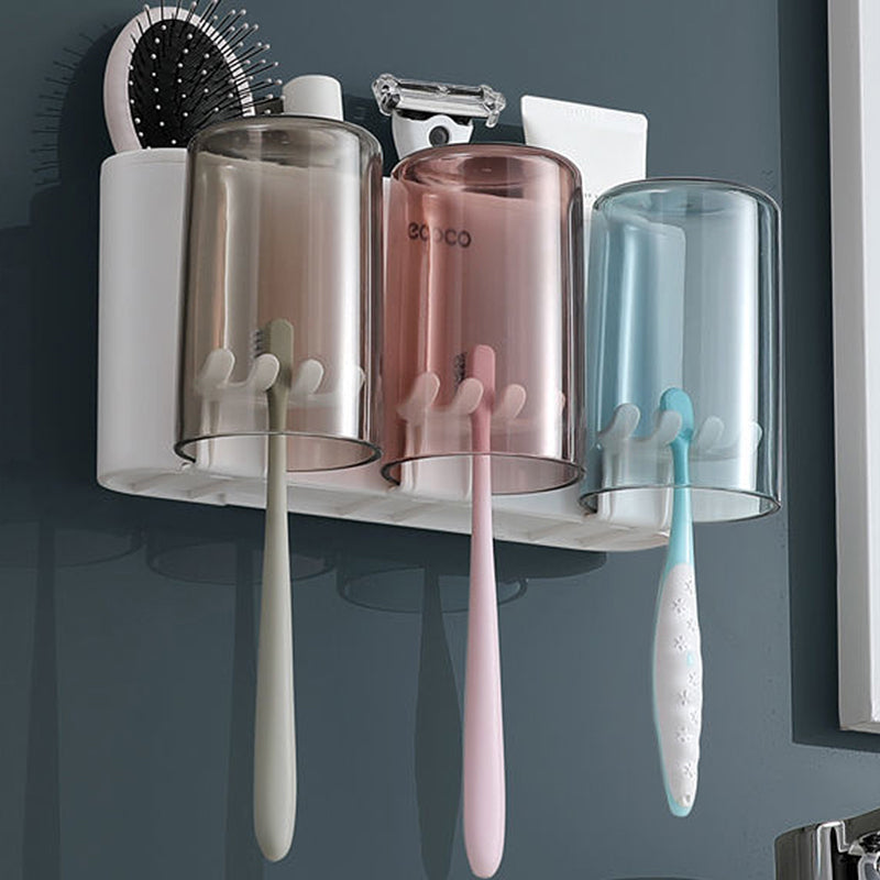 Gap-Free Drill-Free Toothbrush Holder with Suction Mount