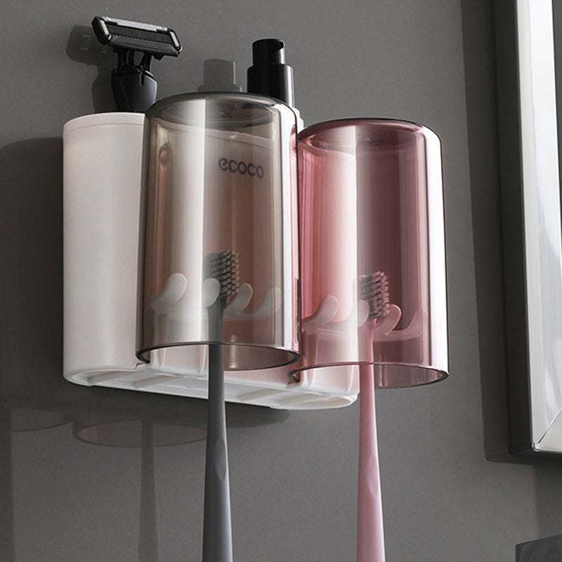 Gap-Free Drill-Free Toothbrush Holder with Suction Mount