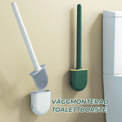 Wall-Mounted Toilet Brush with Odor Control and Aerated Holder