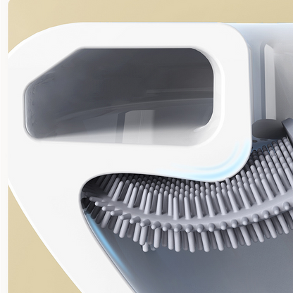 Wall-Mounted Toilet Brush with Odor Control and Aerated Holder