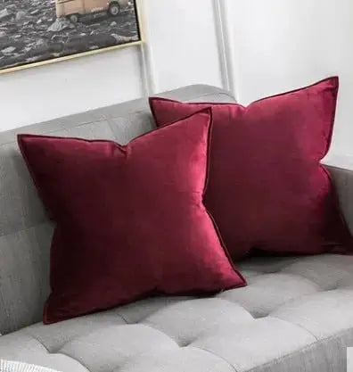 European Luxury Velvet Cushion Cover – Soft Textured Home Decor Pillowcase
