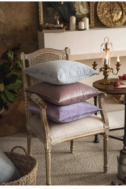 European Luxury Velvet Cushion Cover – Soft Textured Home Decor Pillowcase