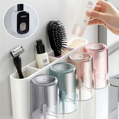 Gap-Free Drill-Free Toothbrush Holder with Suction Mount