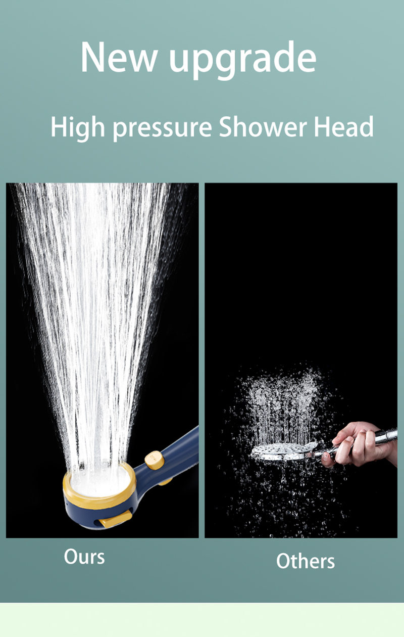 Shower Head with Built-in Temperature Display and Four Settings on Sale