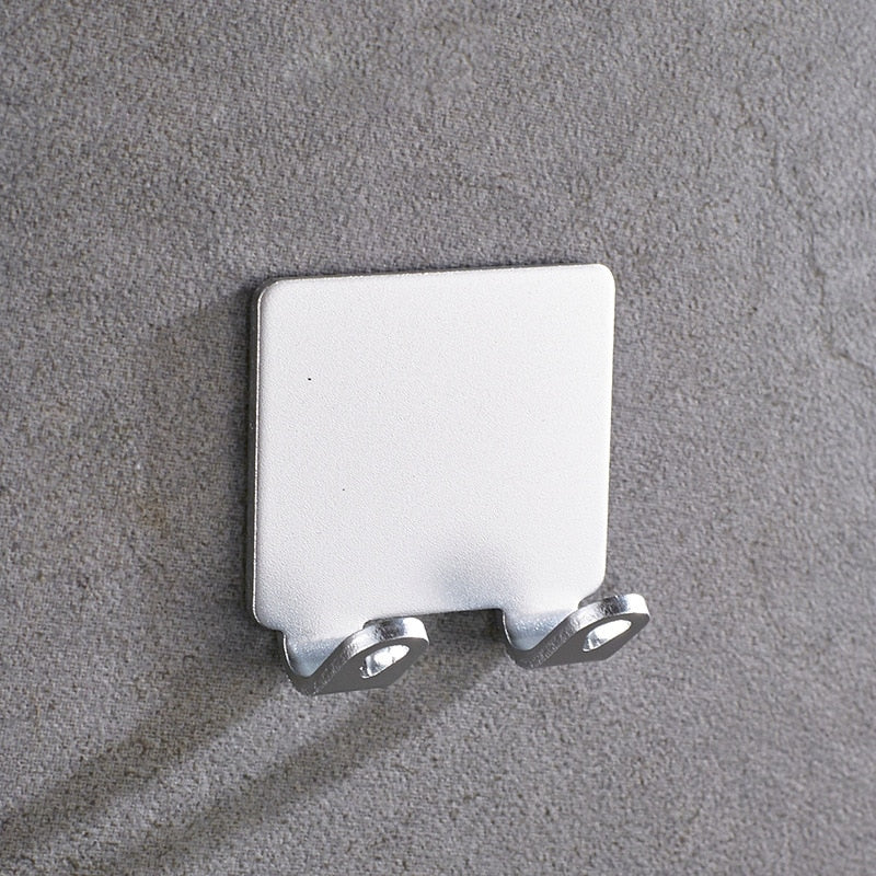 Punch-Free Wall Mounted Razor Holder Hook (1/2/3 Pieces) – No-Drill Men's Razor Storage for Bathroom Organization