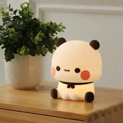 LED Night Light Bear Panda Bubu & Dudu Cartoon Animal Lamp Decorative Bedroom Living Room Toy Gift