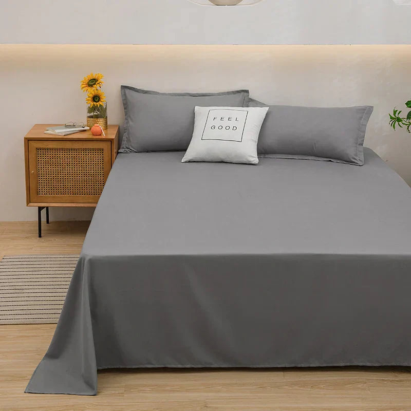 GentleTouch 100% Linen Fitted Bed Sheet – Breathable, Durable, Soft