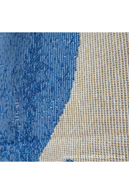 Abstract Blue Muse Polyester Blanket with Artistic Design