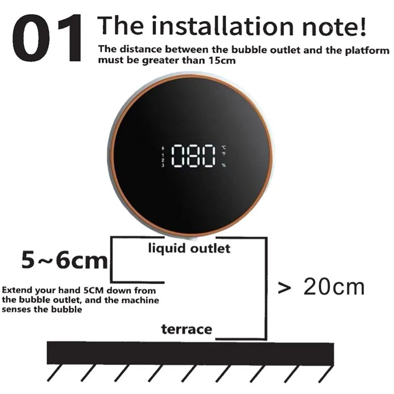 Puresense Automatic Touchless Soap Dispenser – Stylish 280ml Wall-Mounted Liquid Soap Dispenser