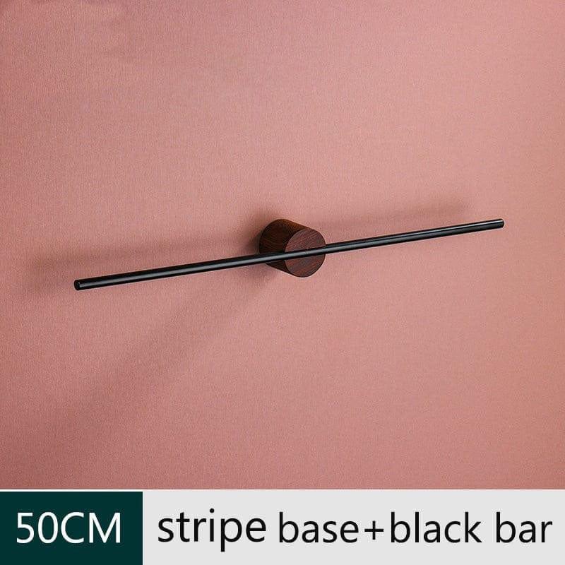 Aleo Wall-Mounted Aluminum Towel Holder Rack for Bathroom and Bedroom