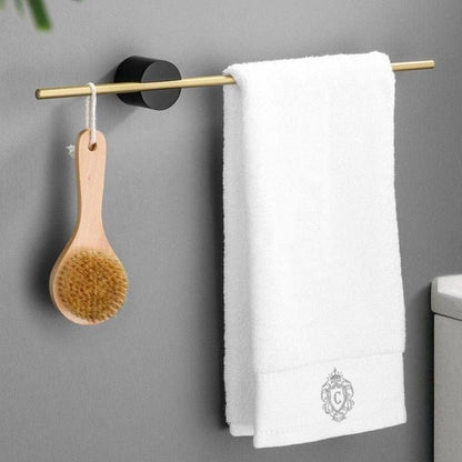 Aleo Wall-Mounted Aluminum Towel Holder Rack for Bathroom and Bedroom