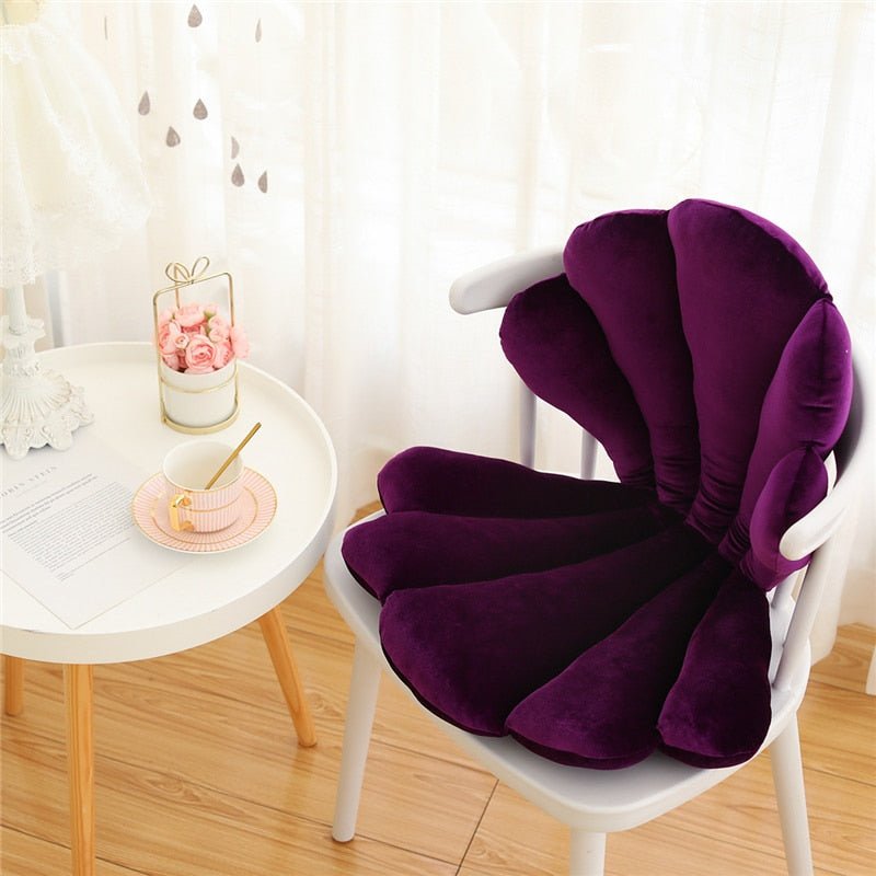 Velvet Shell Chair Cushion – Luxurious Stylish Cushion for Living Room & Bedroom