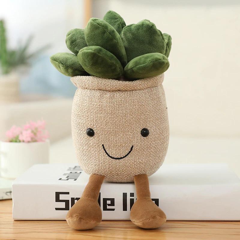 Plush Potted Succulent Toys for Home Decor and Gifts