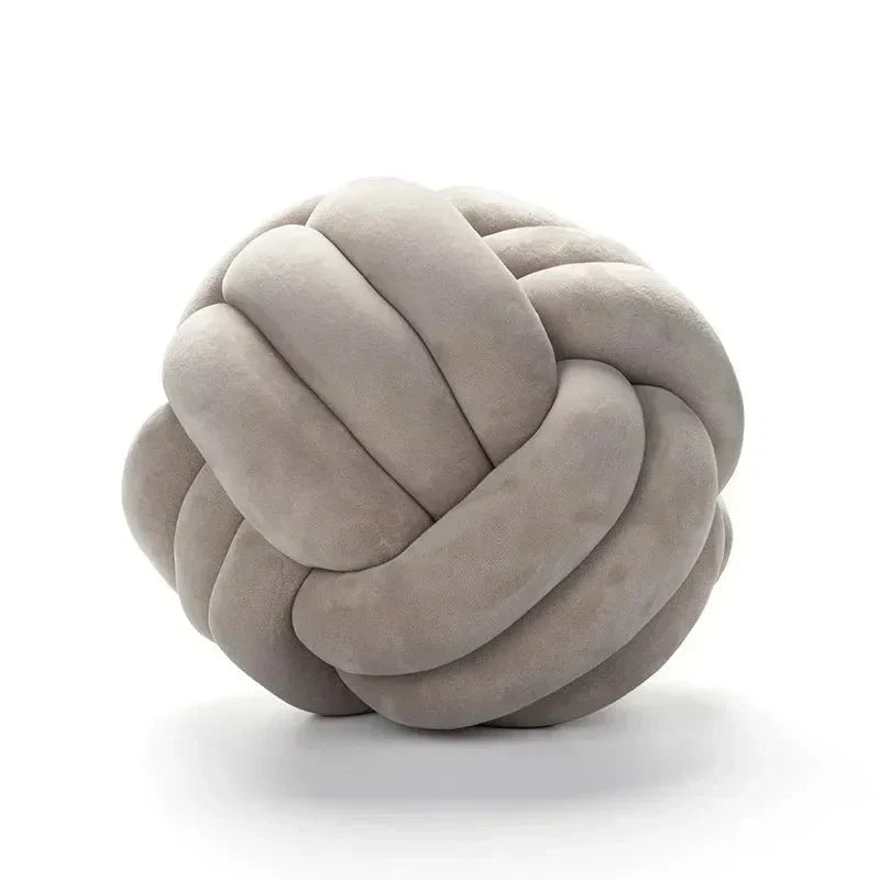 Decorative Knotted Suede-Look Soft Knot Cushion Pillow